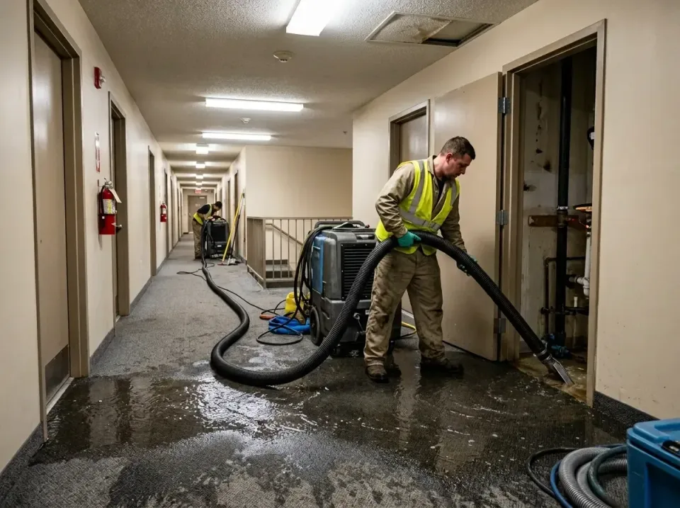 multi-unit-apartment-hallway-f-005 — frequently asked questions, Emergency Burst Pipe Water Extraction & Removal in Contra C…